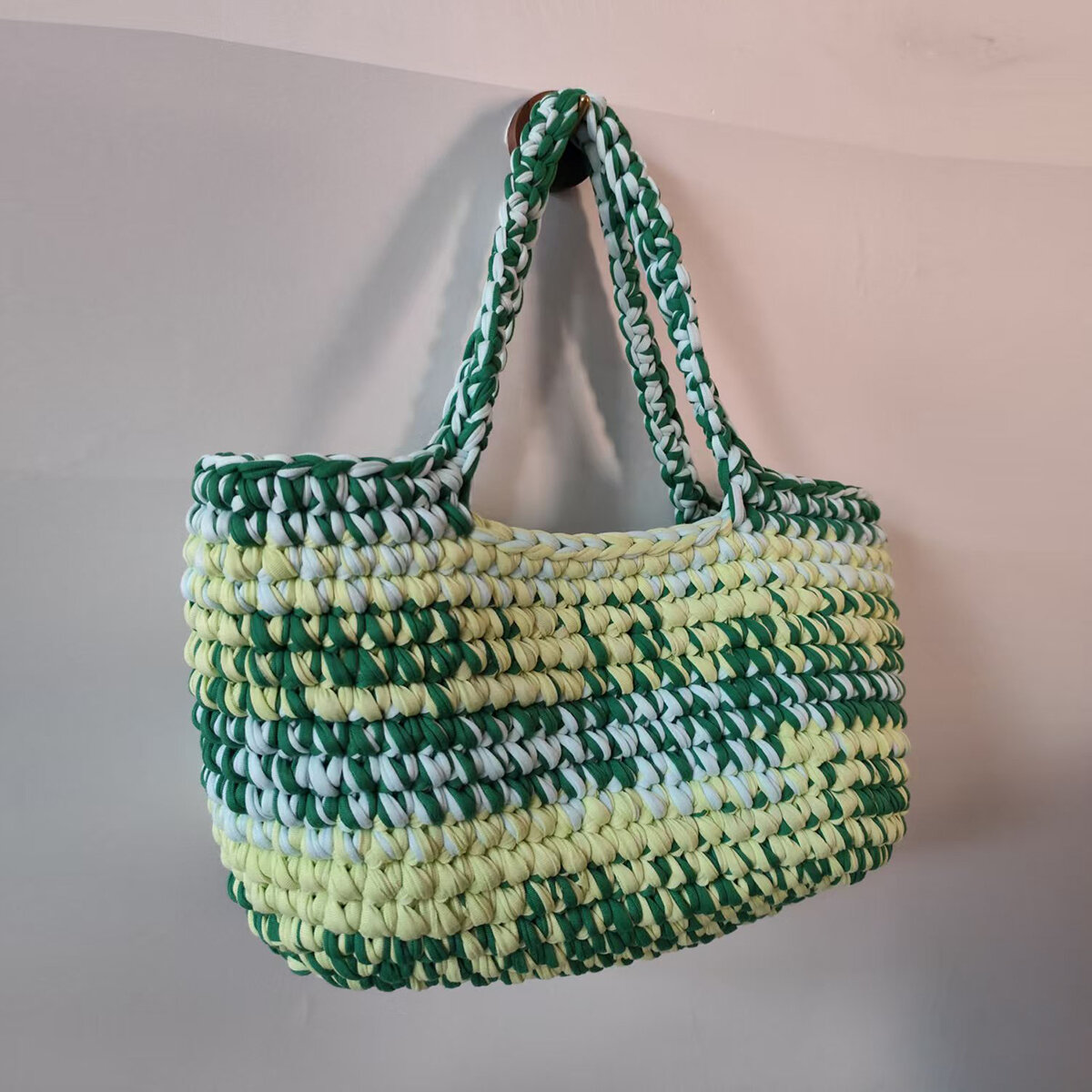 Vacation Style Woven Mixed Color Women's Tote Bag h5 Picture2