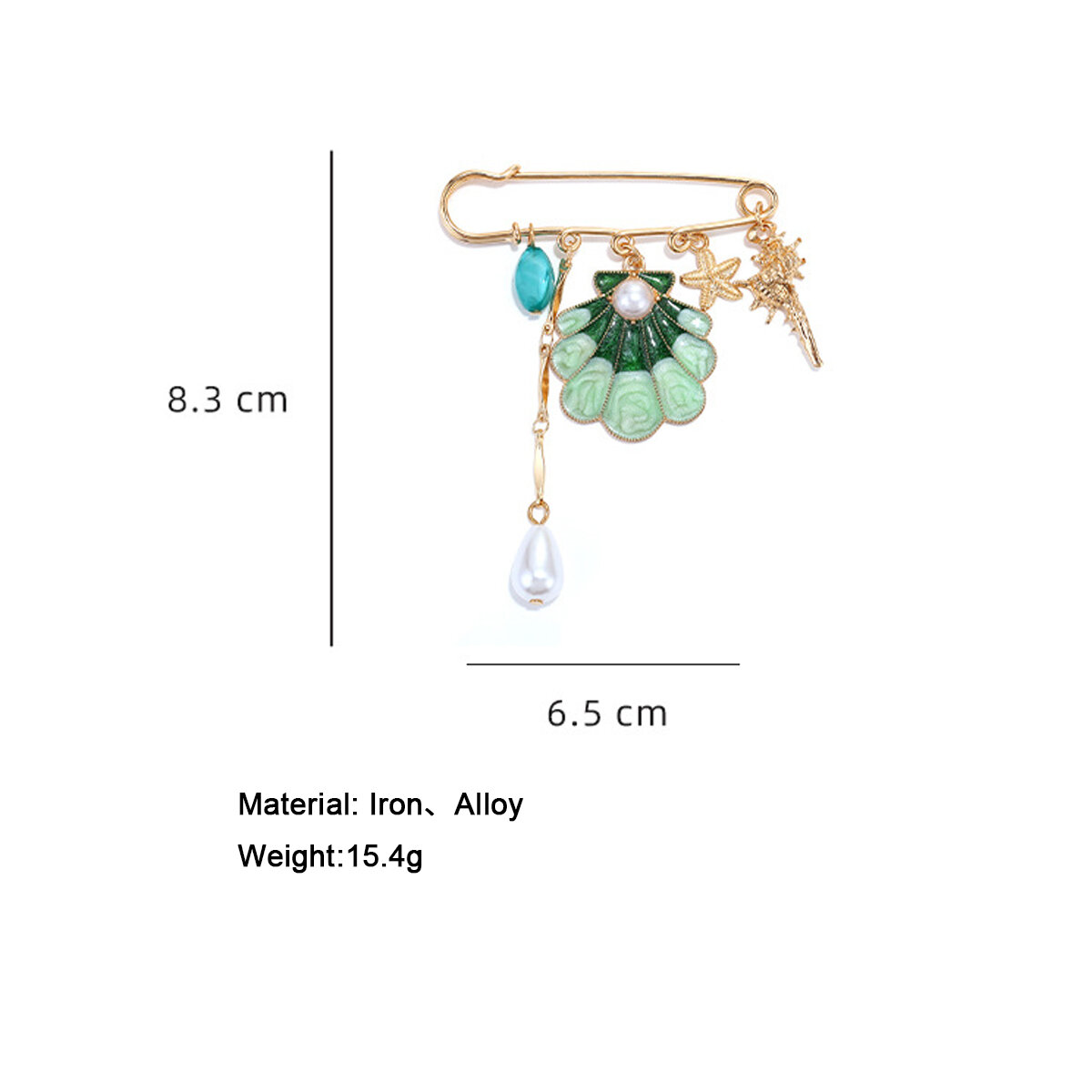 Simple Series Vacation Oceanic Style Iron Brooches 