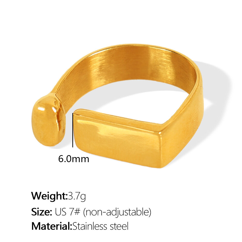 Jz42 Us 7# Adjustable Gold Ring Picture2