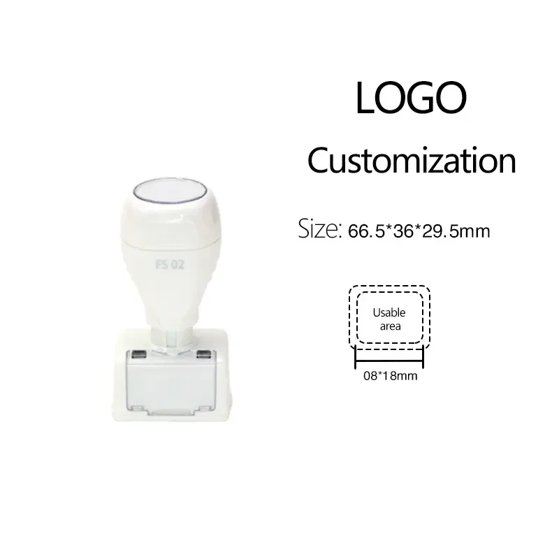 1 Piece DIY LOGO Plastic Stamp(3 ink bottles included with stamp) h5