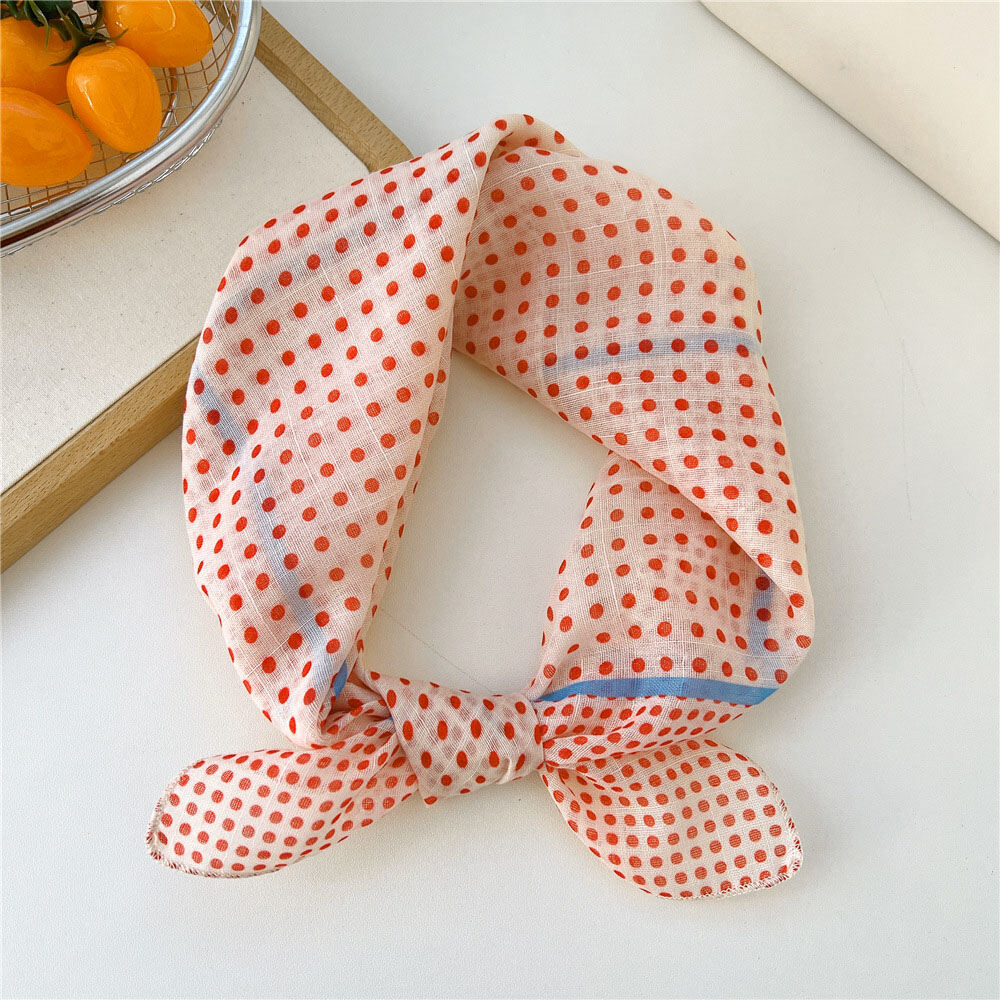 2 Cotton - Line Frame With Red And Blue Dots Picture2
