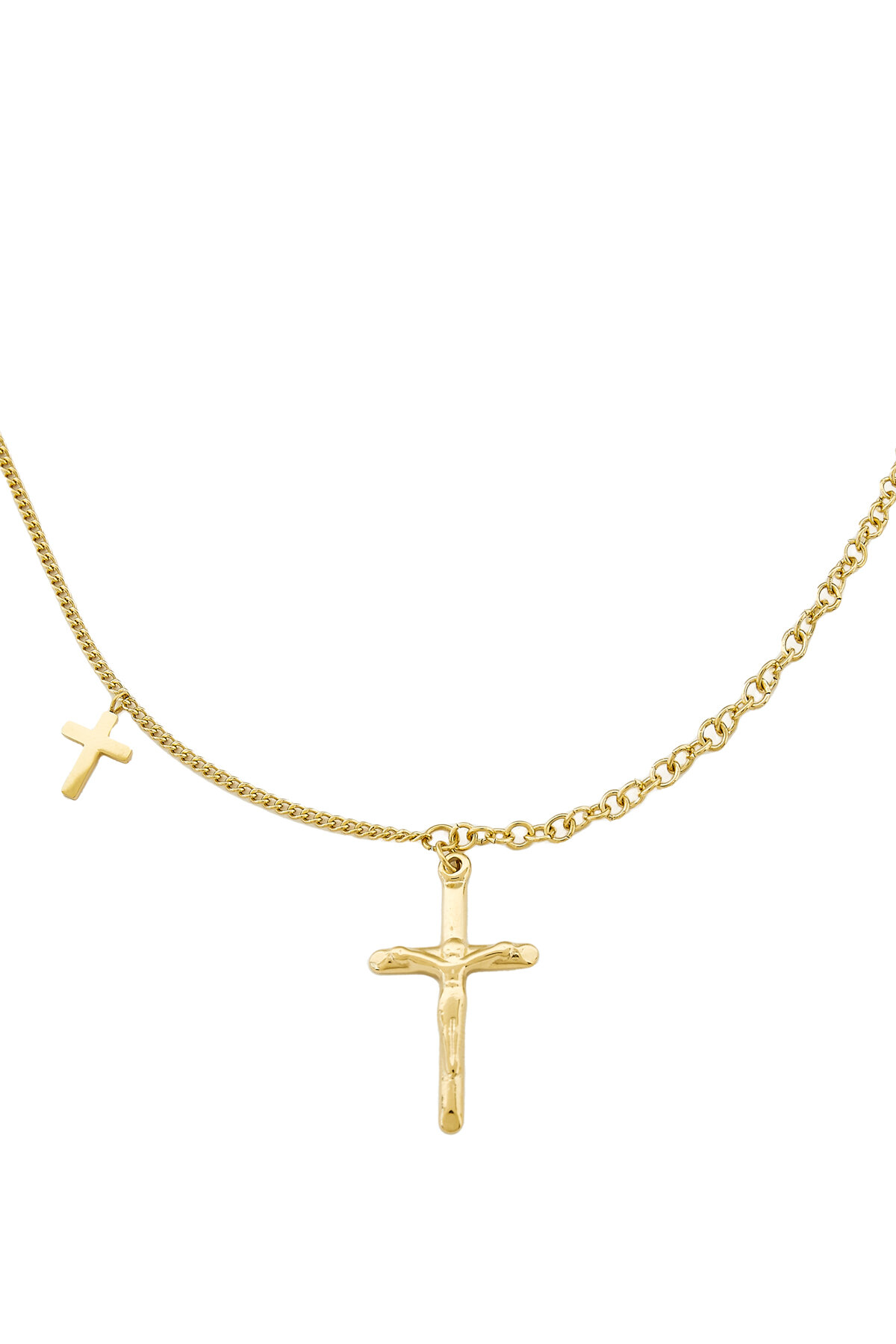 Collier Double Croix h5 