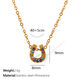 Collar de oro con diamantes de colores XL216 Imagen2