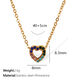 Collar de oro con diamantes de colores XL221 Imagen6