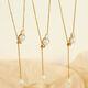 Xl214 White Pearl Gold Earrings Picture2