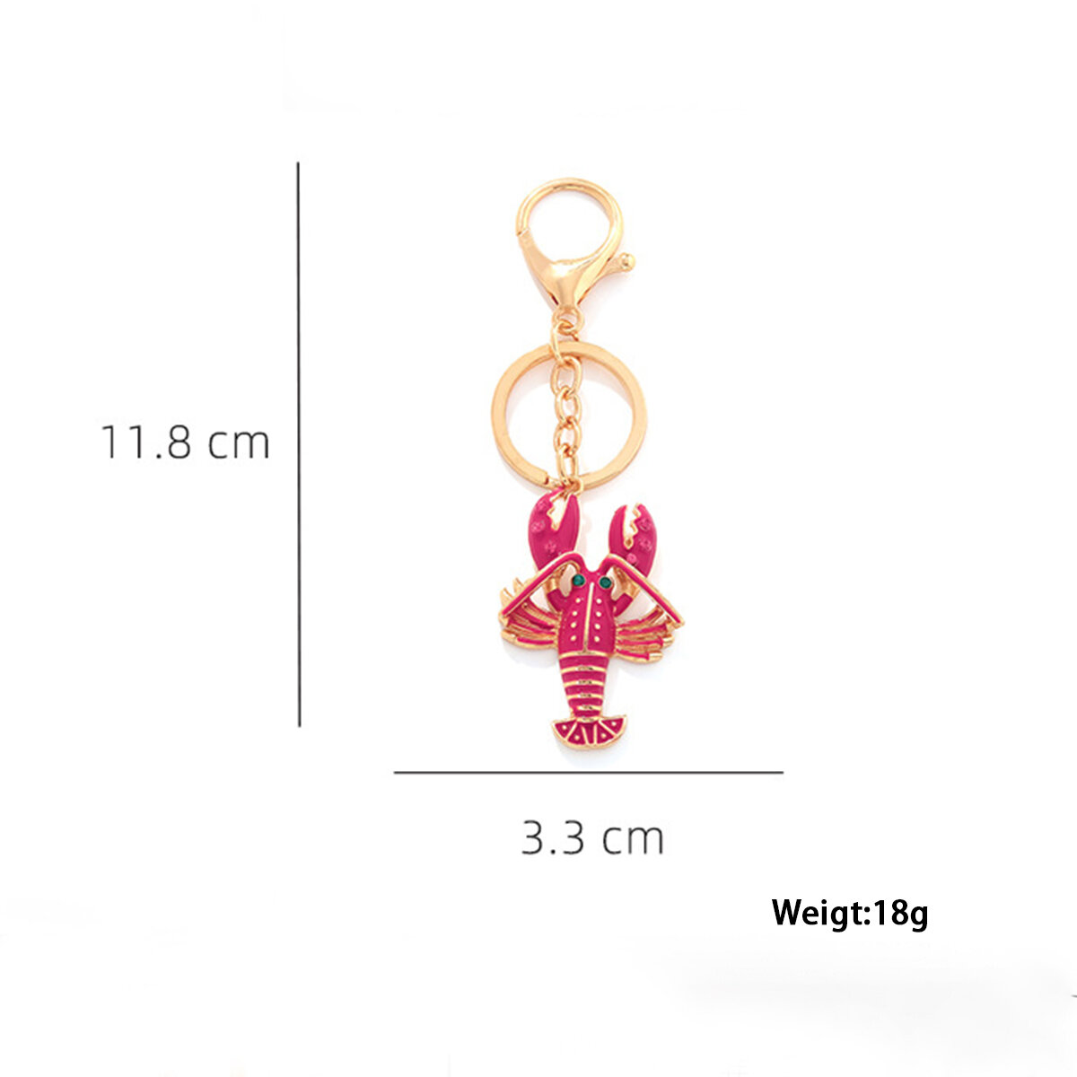 Lobster Alloy Keychain