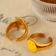 Jz73 Yellow Oil Drop Gold Ring Picture3