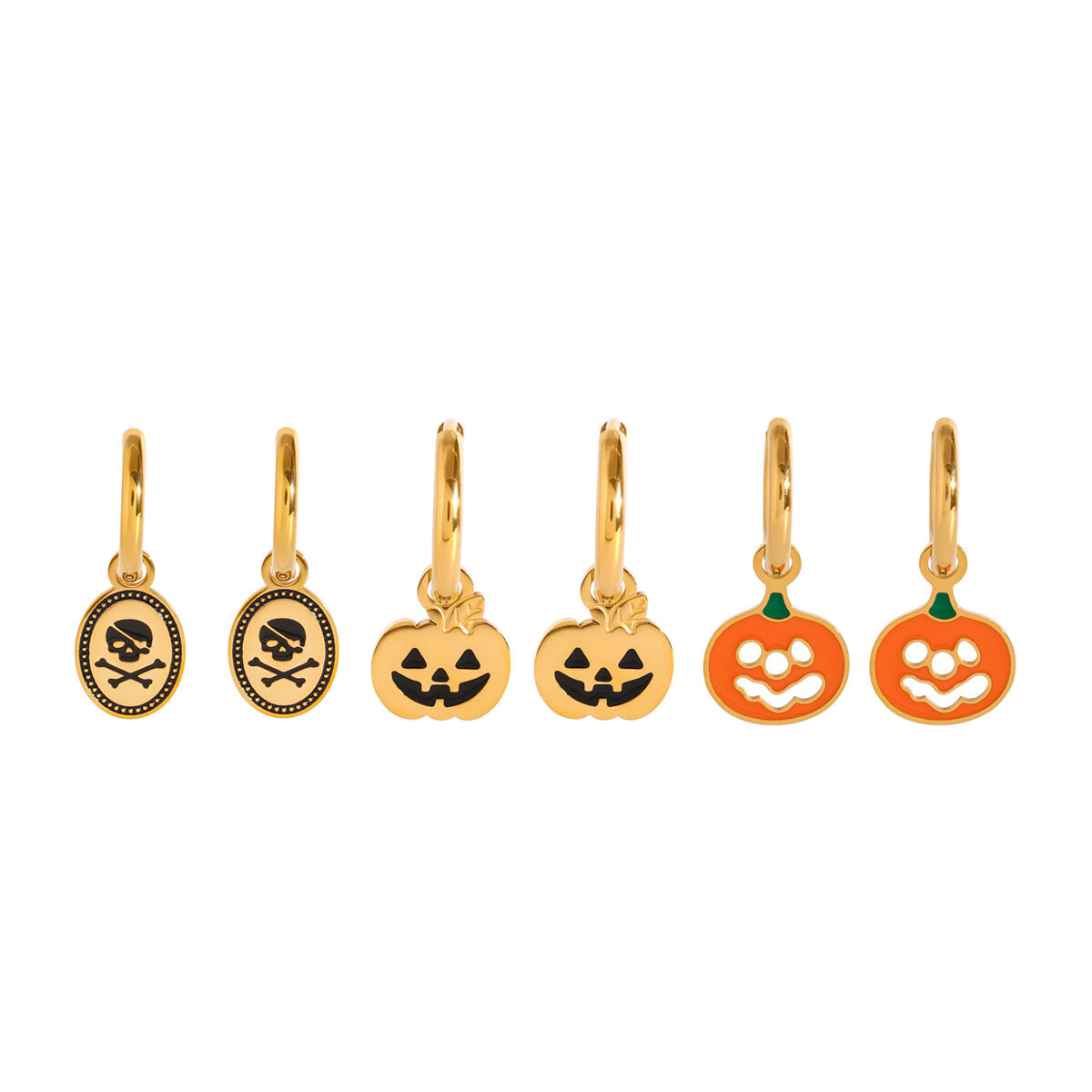 1 Set Halloween Stainless Steel Waterproof Earrings Set h5