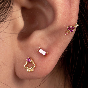 1 Piece Simple Series Simple Heart Titanium Steel No Plating Material Zircon Women Piercing Earrings h5 Picture2