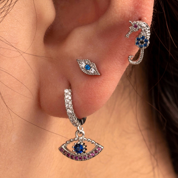1 Piece Simple Series Classic Animal Titanium Steel No Plating Material Zircon Women Piercing Earrings h5Picture3