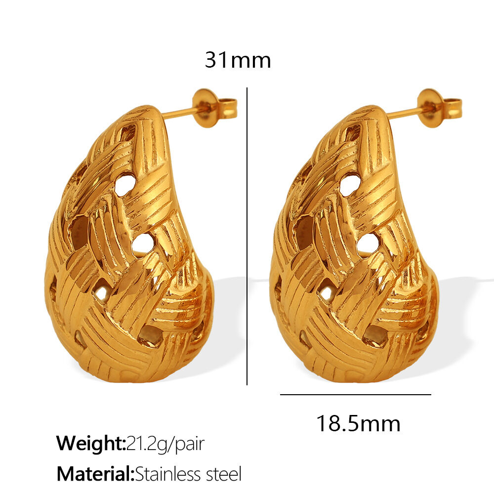 Pendientes de oro EH63 Imagen6