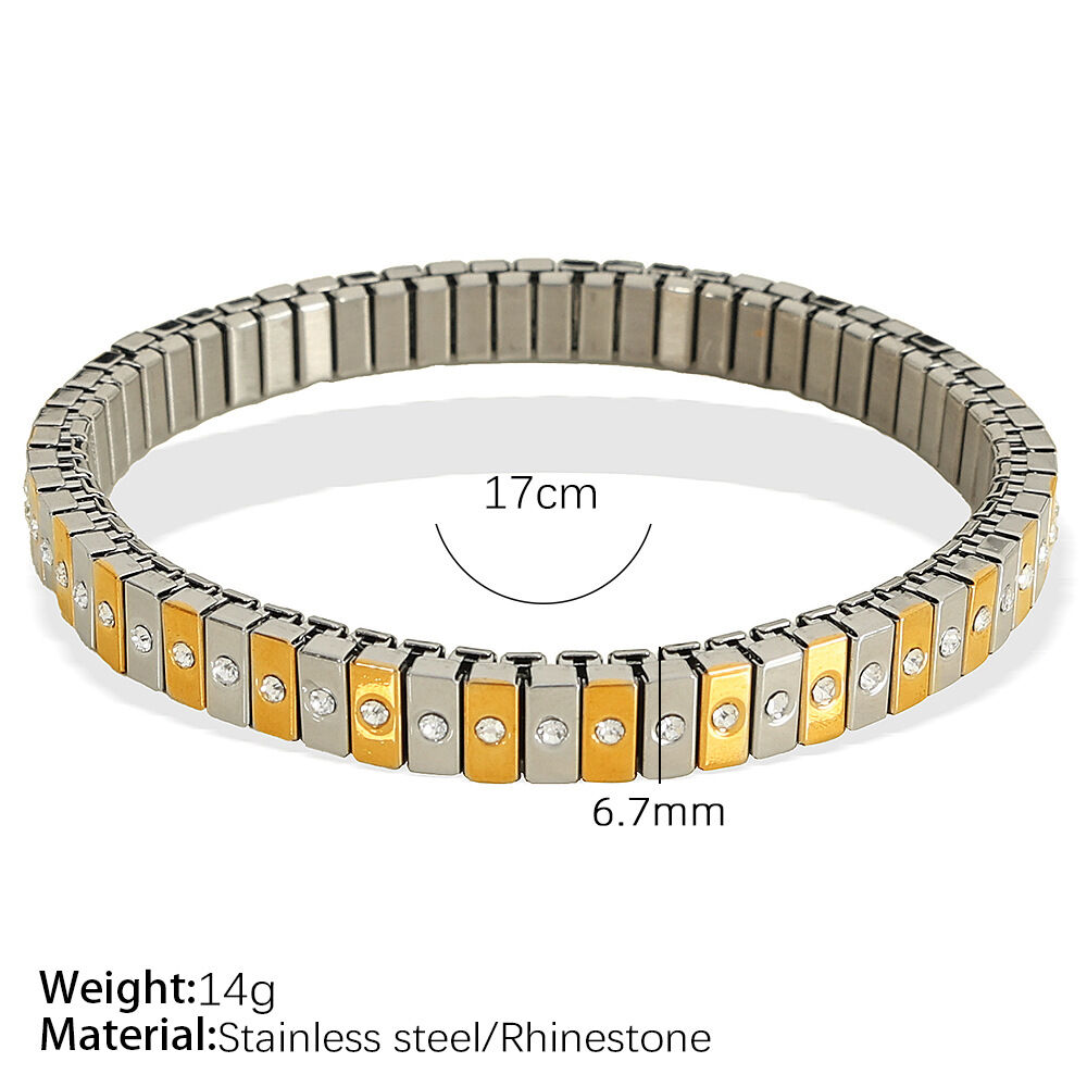 Bracciale elastico in oro SL44 Immagine2