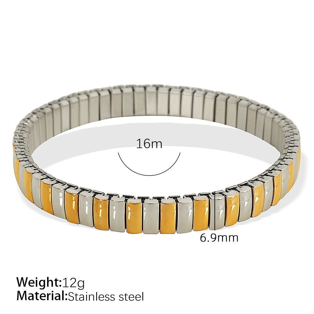Bracciale elastico in oro SL45 Immagine3