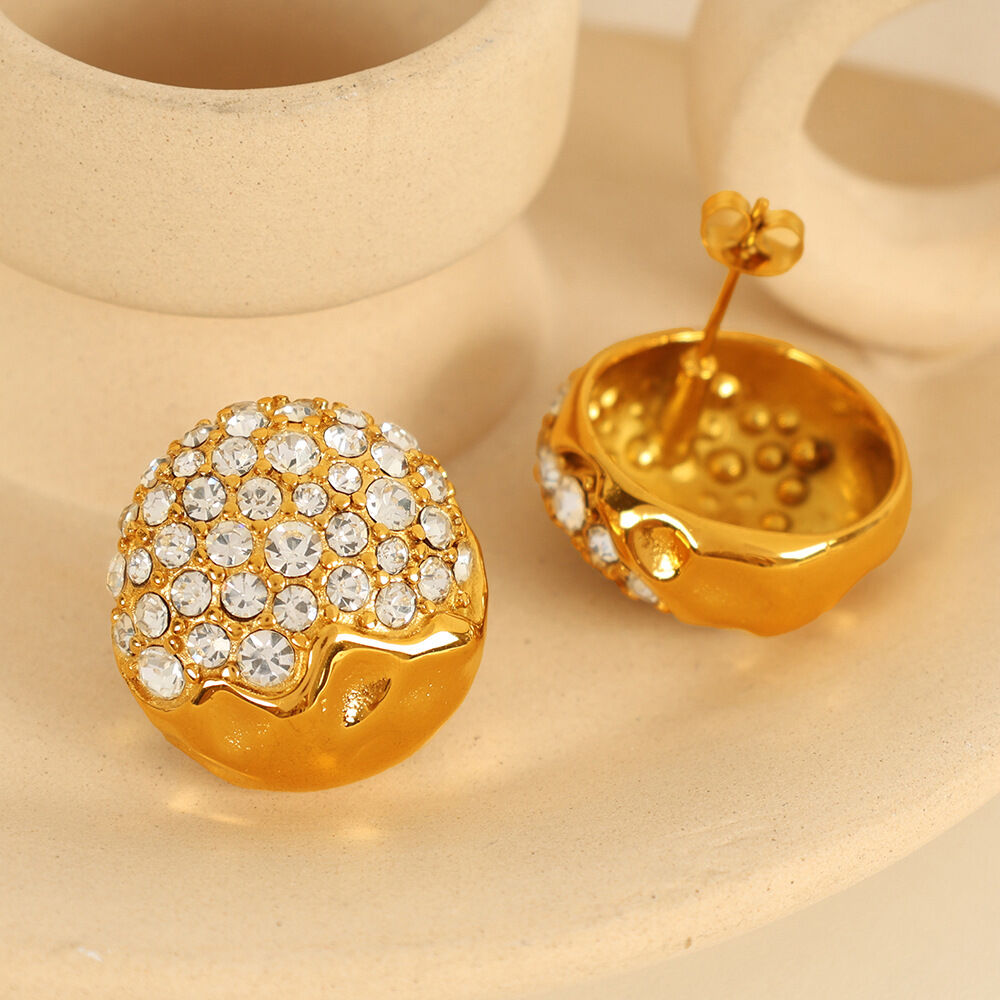 Boucles d'oreilles en or et diamants blancs EH786 Image2