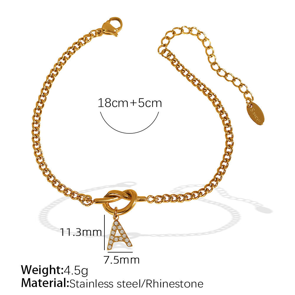 Sl100 White Diamond A Gold Bracelet