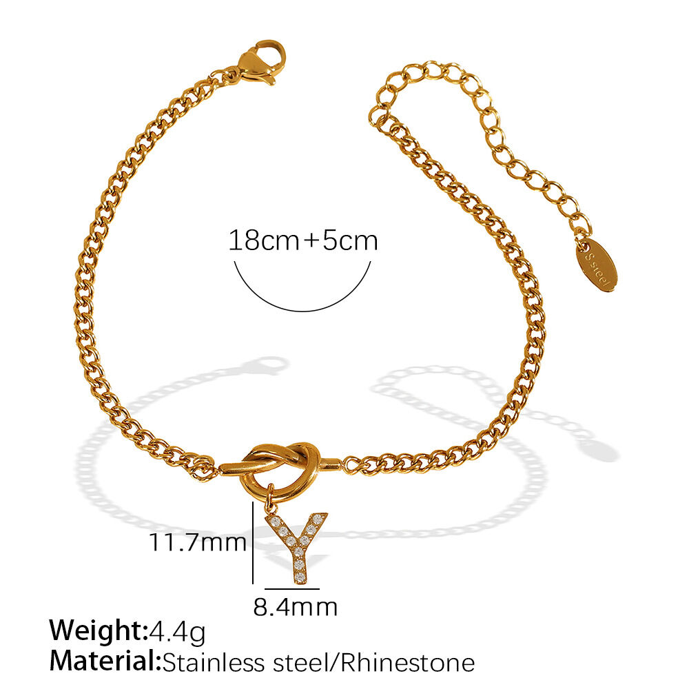 Sl100 White Diamond Y Gold Bracelet Picture25