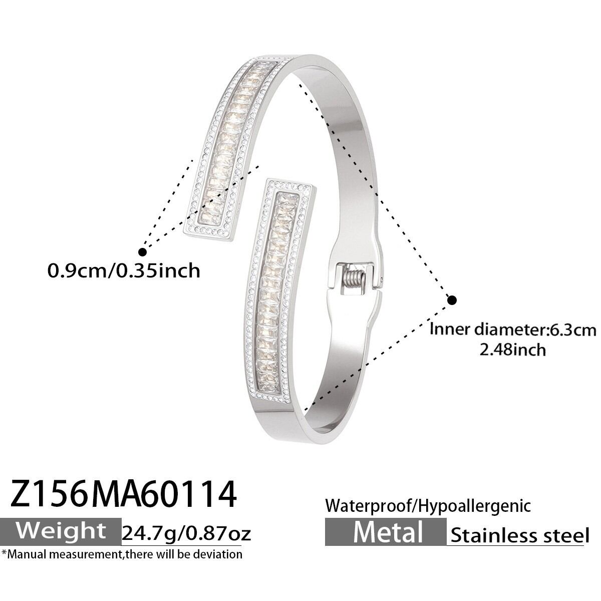 Z156 - Stahlfarbenes Armband Bild5