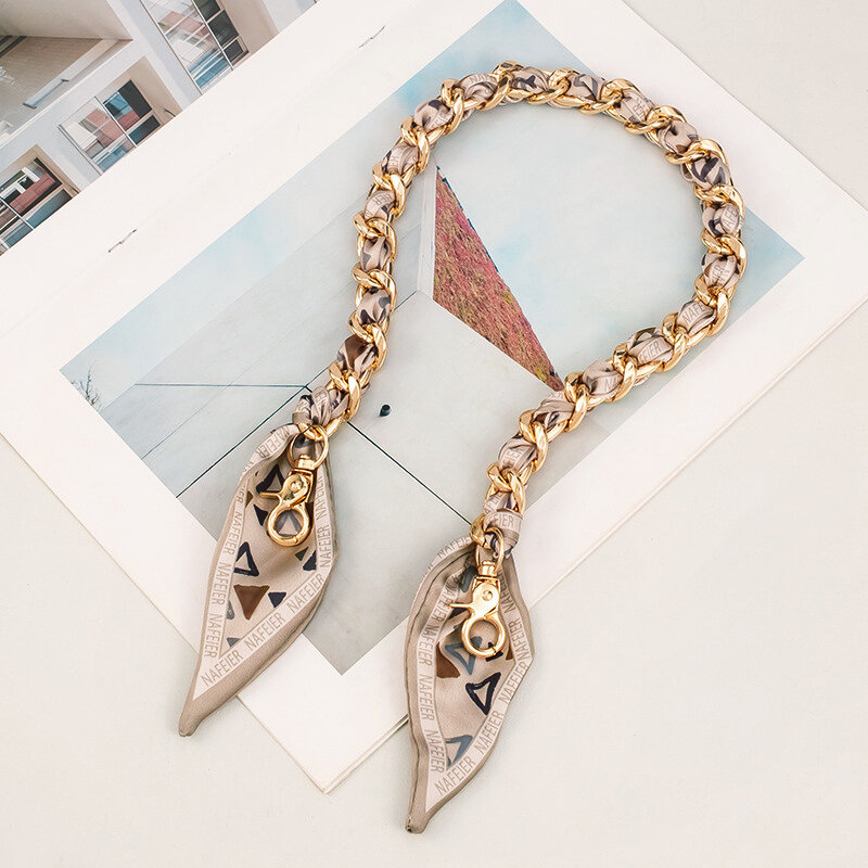 [Gray-Edged Triangle] Single Shoulder Decorative Chain 54Cm Picture6