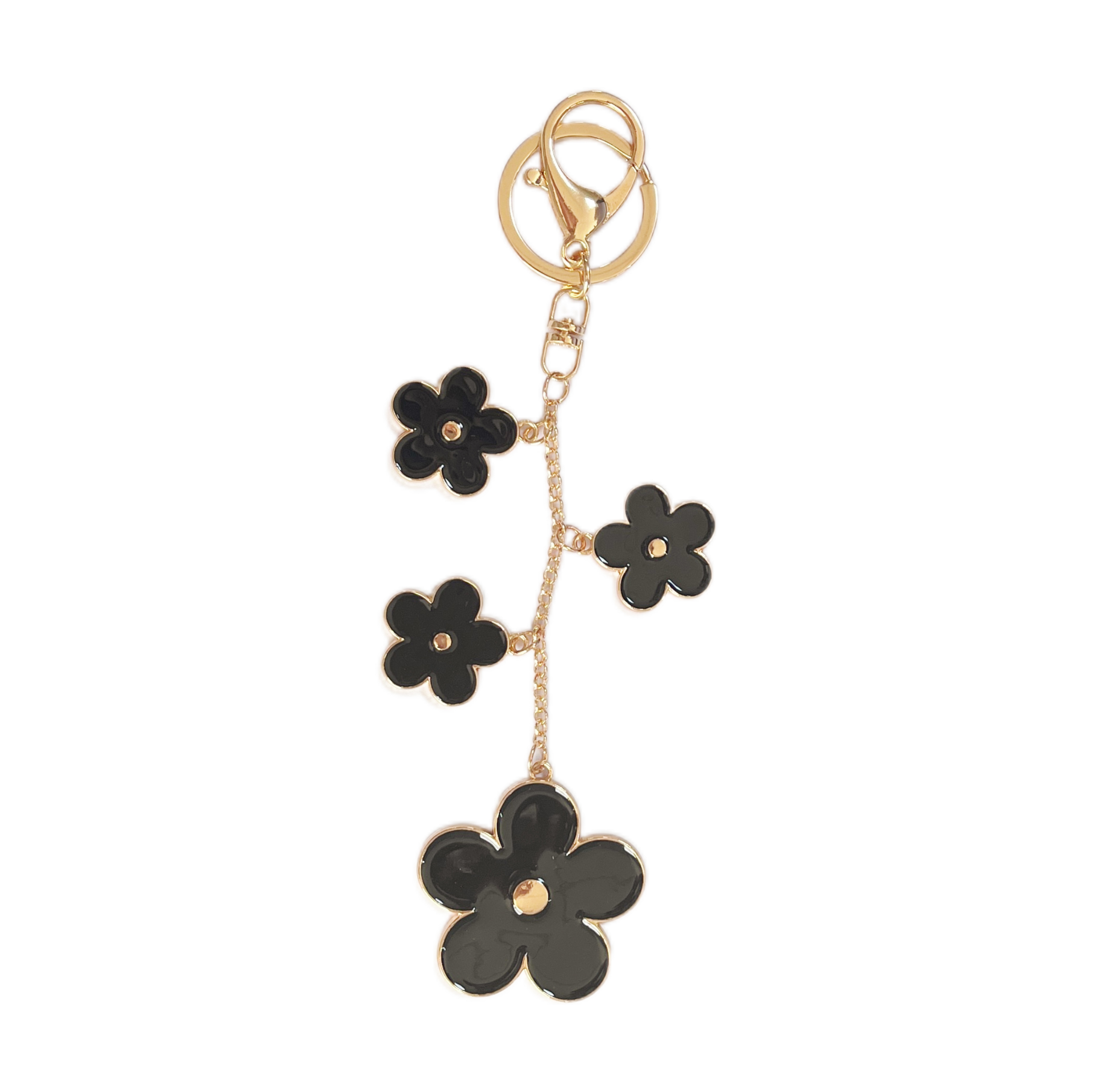 1 Piece Flower Alloy Keychain h5 