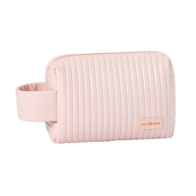 1 Piece Simple Sweet Style Octagonal Shape Solid Color PU Women's Makeup Bag