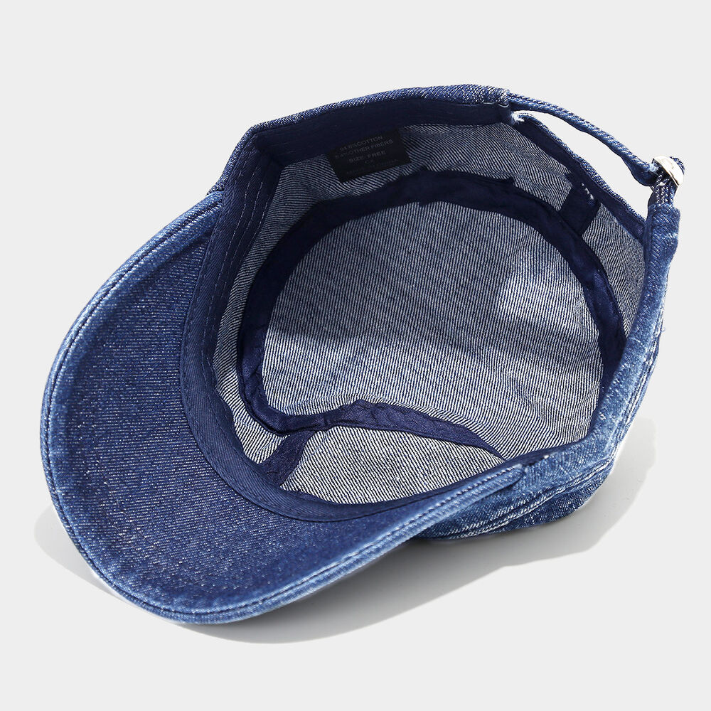 Casual Gradient Color Denim Fabric Women's Baseball Cap h5Picture4