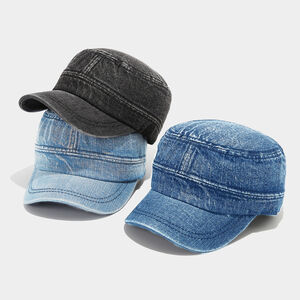 Casual Gradient Color Denim Fabric Women's Baseball Cap h5 Picture2
