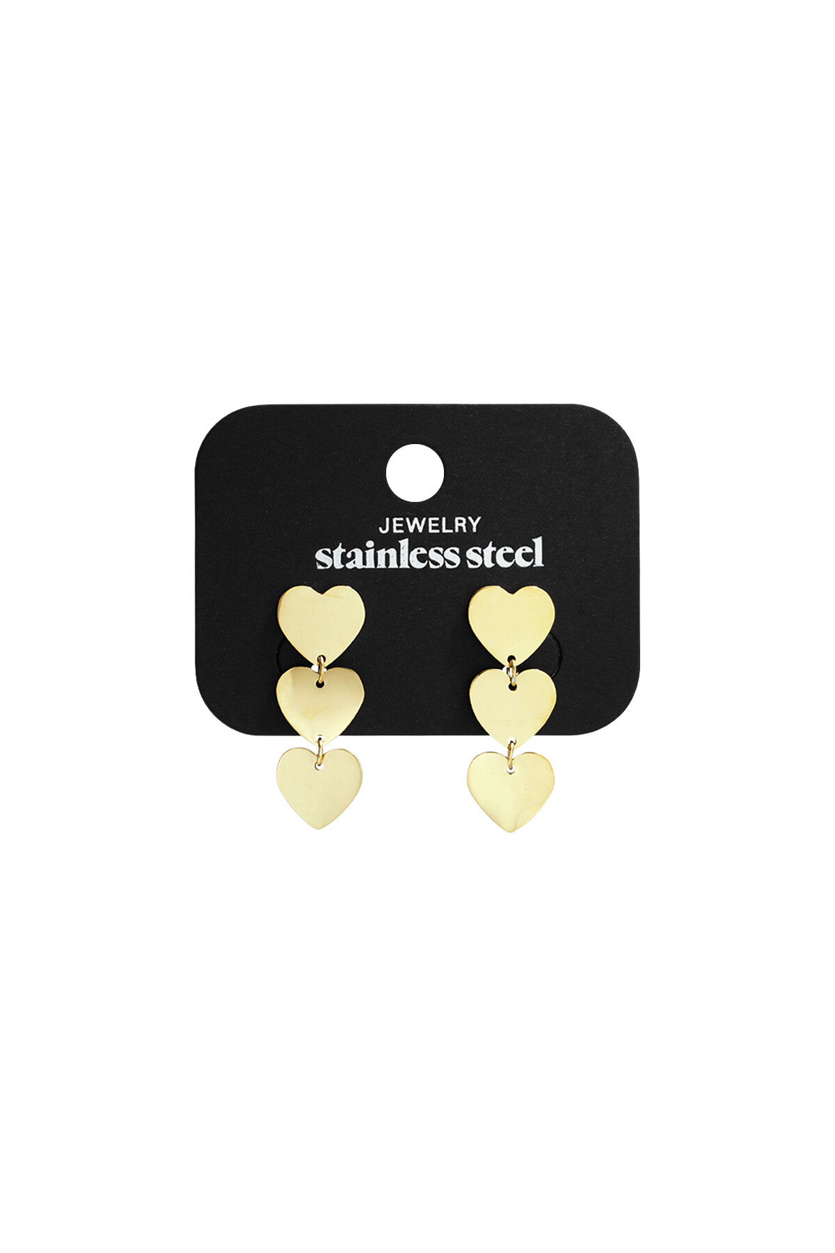 Pendientes Colgantes De Acero Inoxidable Con Forma De Corazón, Estilo Casual, Diario, Sencillo, Joyería Para Mujer. Imagen5