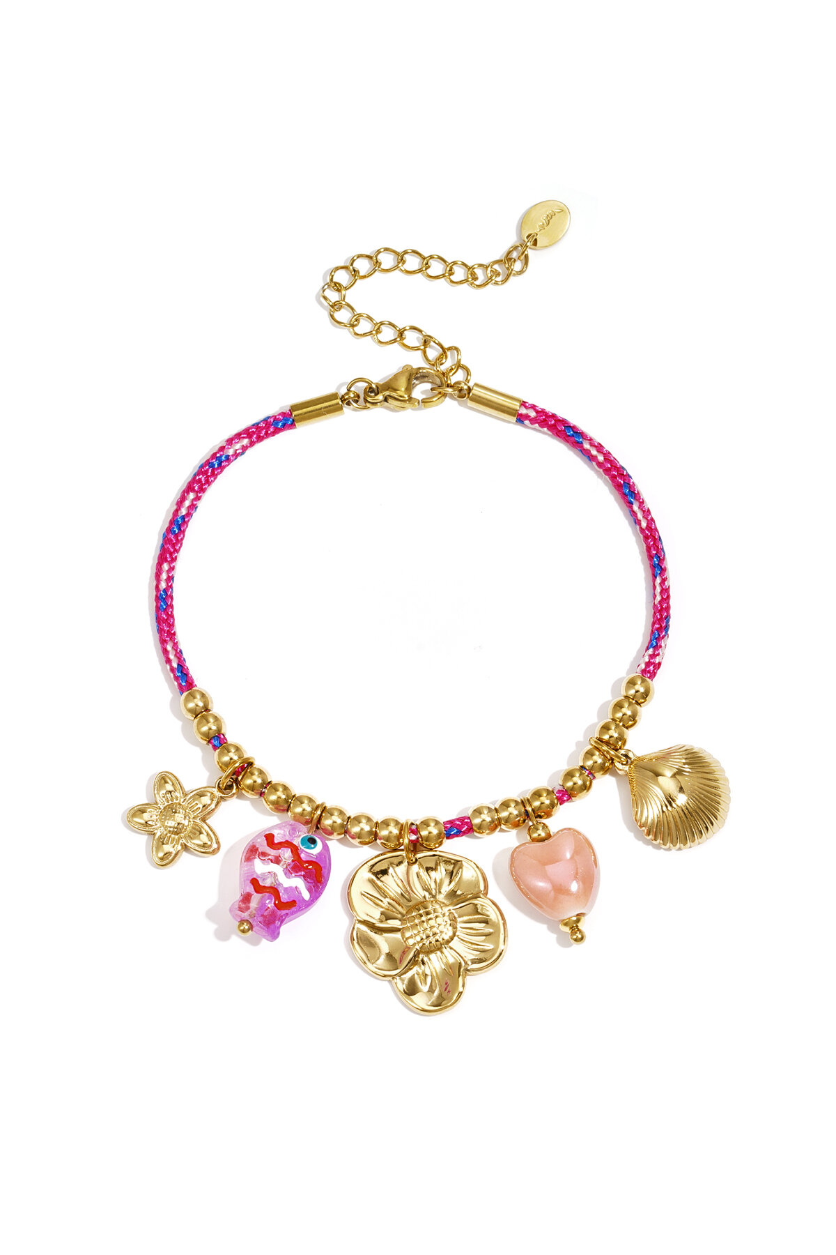 Rope Charm Bracelets Flower Casual Daily Romantic Series Women's jewelry h5 