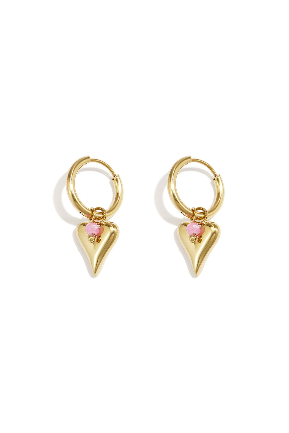 vivid heart earrings