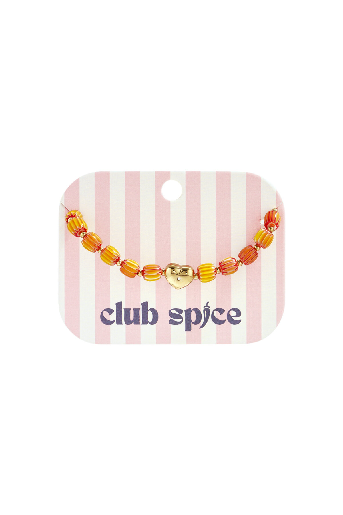 Beaded bracelet with heart-shaped centerpiece h5 Picture4