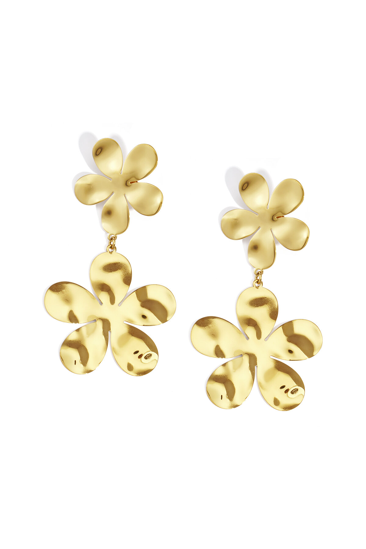 Edelstahl Tropfen Ohrringe Blume Casual Täglich Einfache Serie frauen schmuck 2