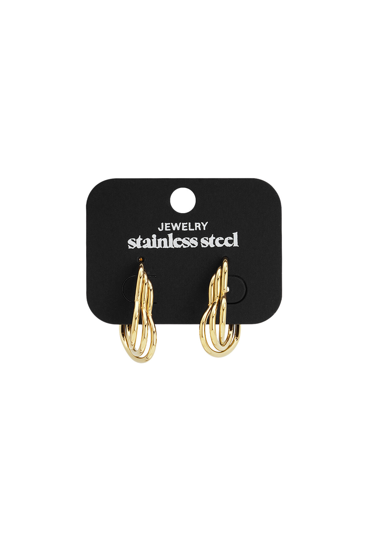 Stainless Steel Hoop Earrings Heart Casual Daily Simple Series Women's jewelry Picture5