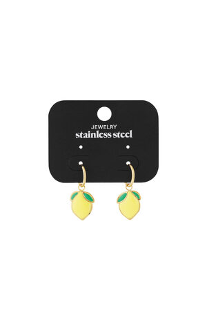 Mini orecchino al limone h5 Immagine4