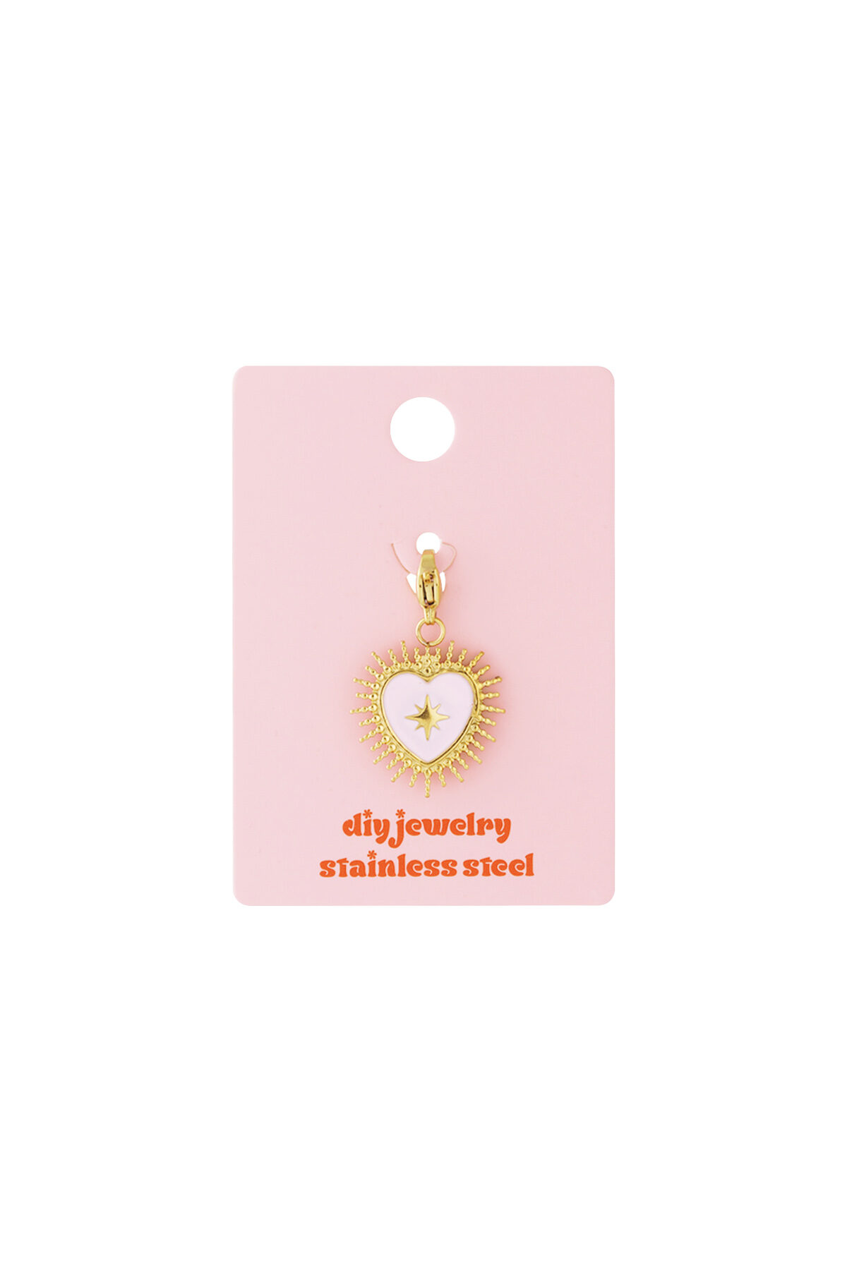 Stainless Steel Jewelry Charms Heart Casual Daily Simple Series Women's jewelry h5 Picture3