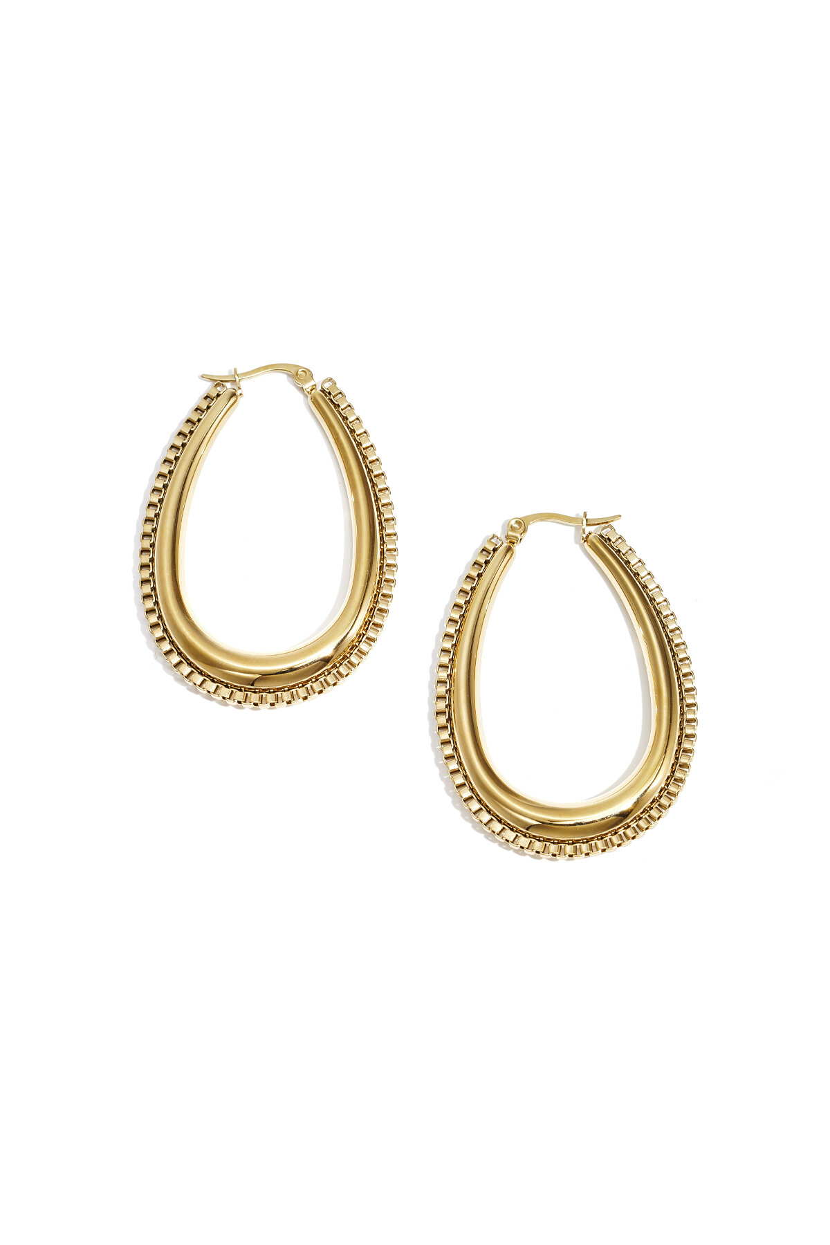 drop shaped earring with links h5 