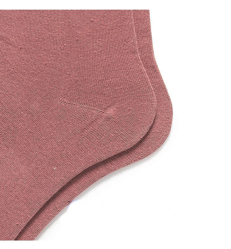 1 paire de chaussettes mi-mollet basiques et polyvalentes de couleur unie h5 Image4