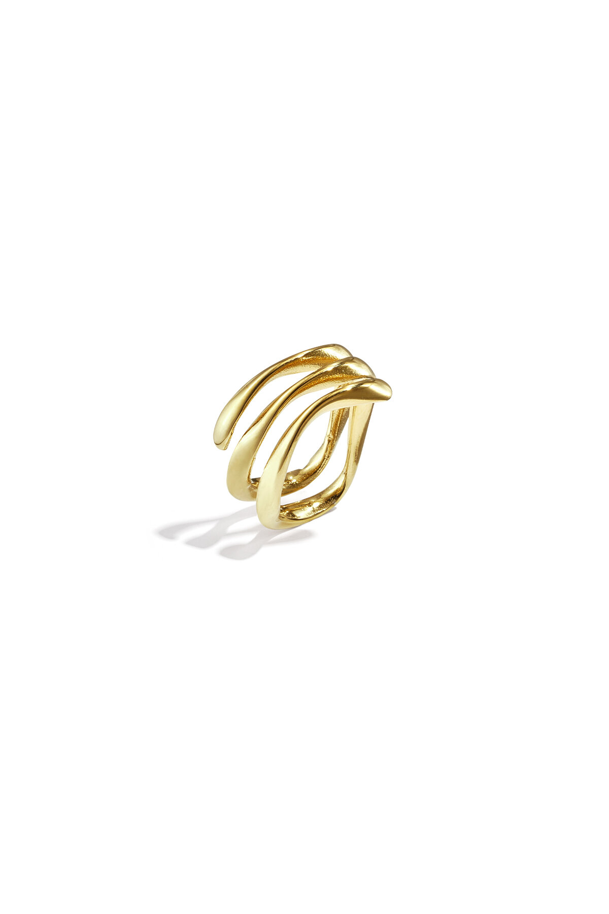 3-layer ring with wavy effect 2
