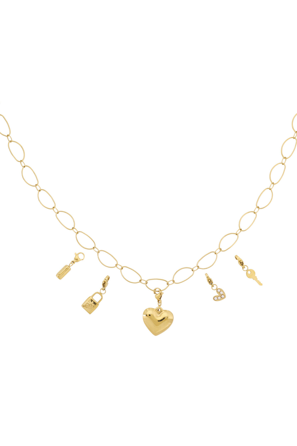 Big heart DIY Necklace h5