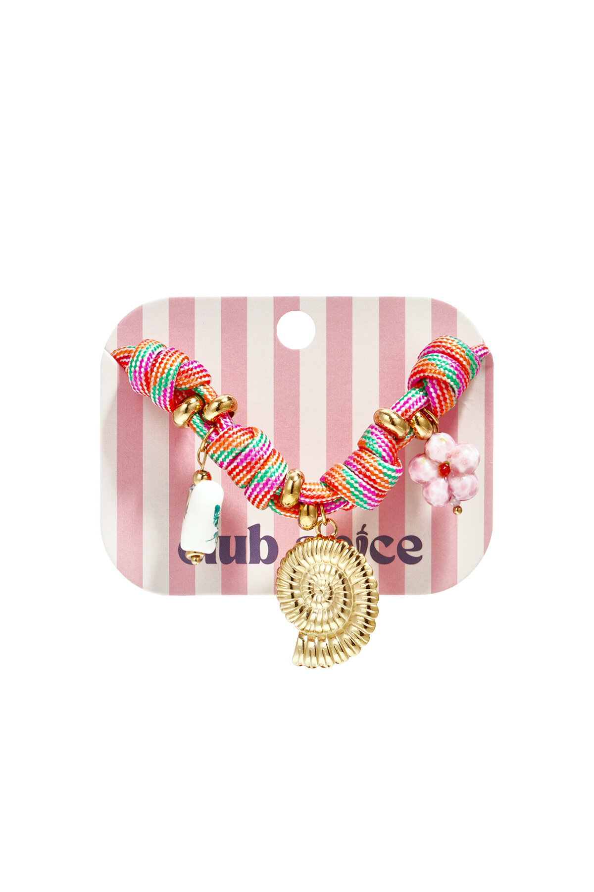 Rope bracelet with knots and shell charms Picture3