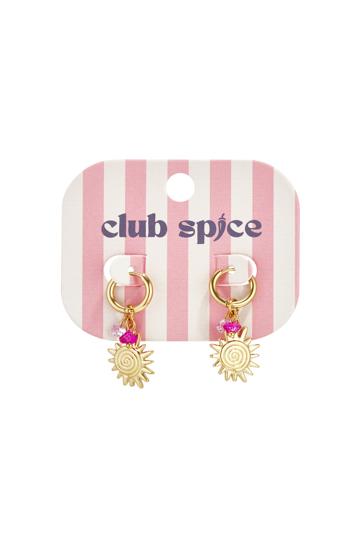 Earrings with sun charm and beads h5Picture3