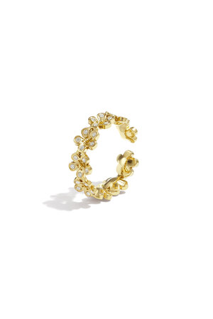 Anello a forma di margherita con pietre h5