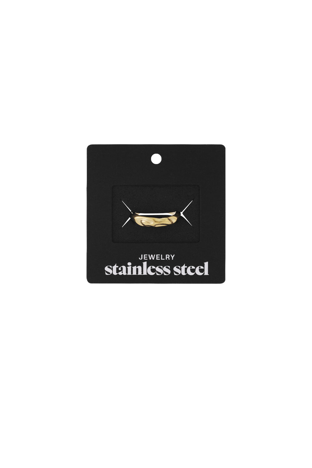 Ring organic shape Gold Color Stainless Steel One size h5Picture4