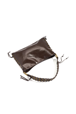 Bolsos de hombro de color sólido, casuales, de PU, accesorios diarios h5 Imagen6