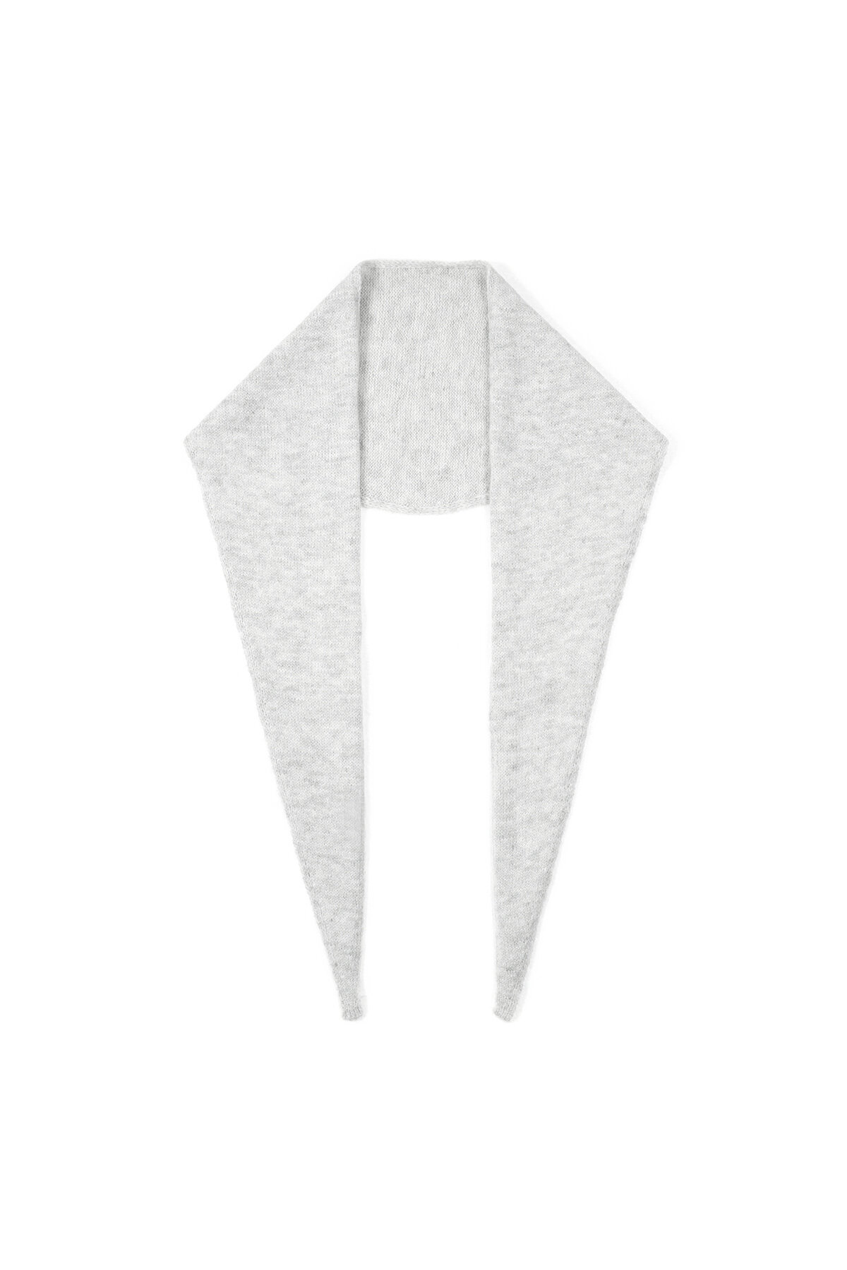 Écharpe triangulaire minimaliste unie h5Image4