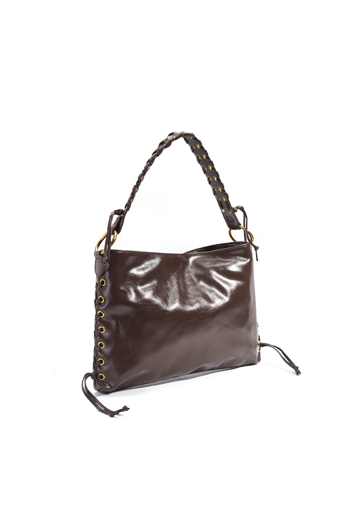 Bolsos de hombro de color sólido, casuales, de PU, accesorios diarios h5 Imagen5