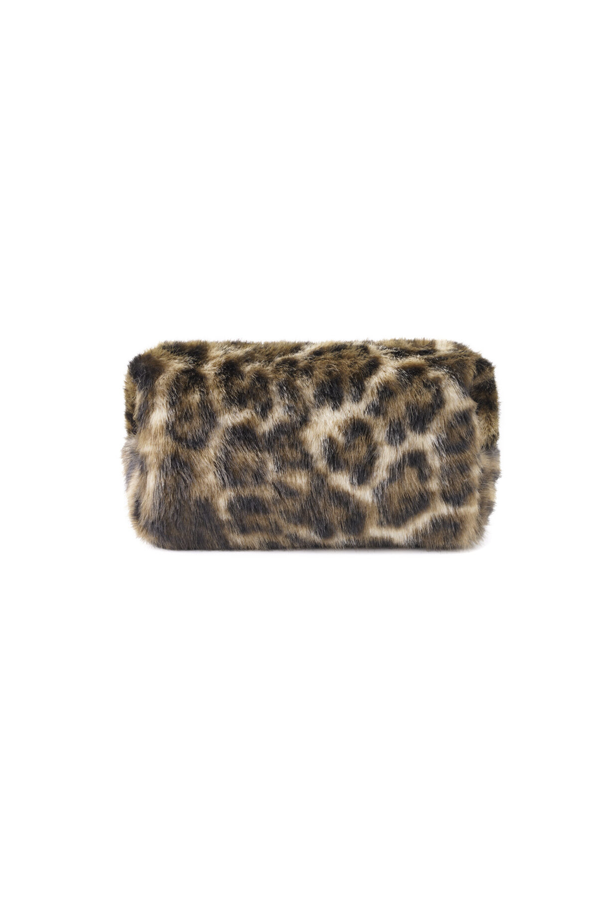 Bolsa de maquillaje suave con estampado de leopardo 