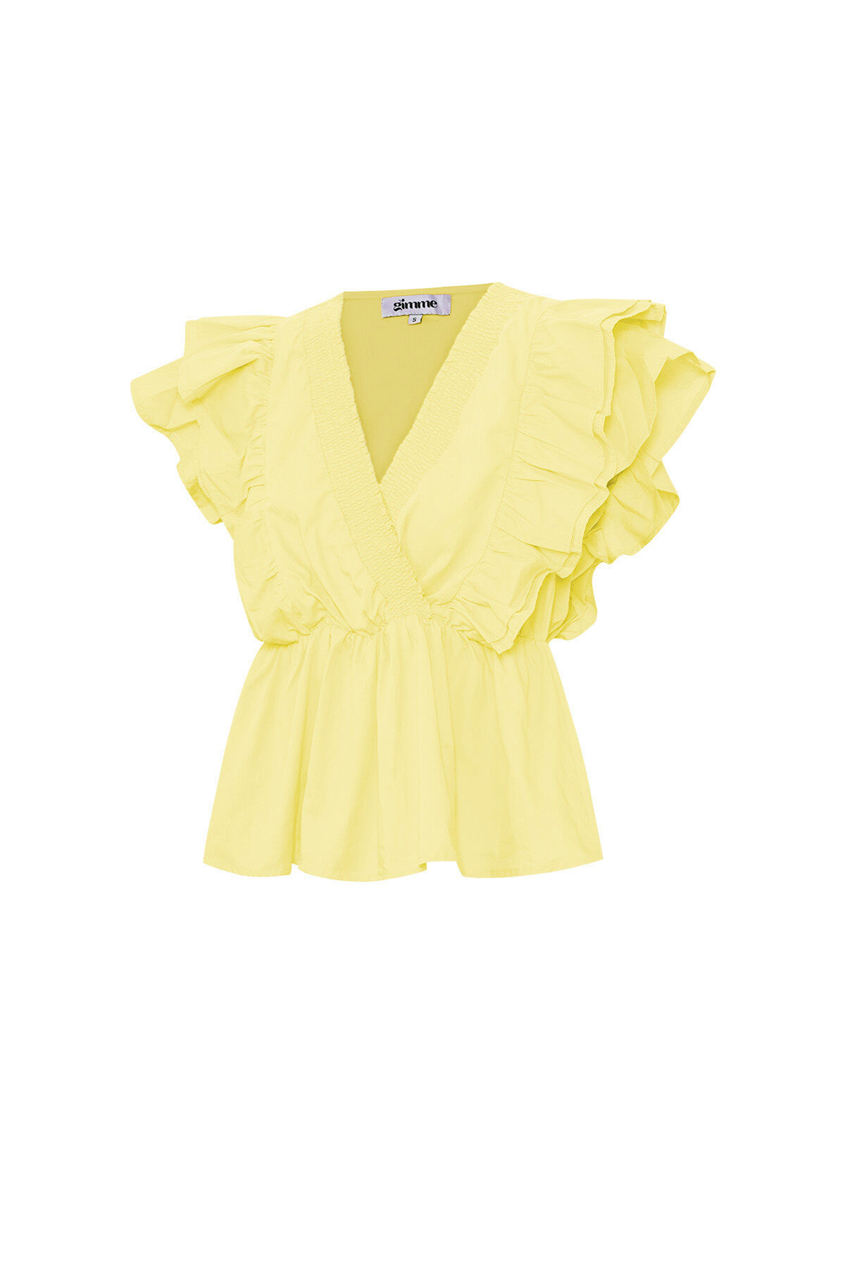 Woven Sleeveless Top Elegant Ruffle Edge Solid Color Spring/Summer Picture2