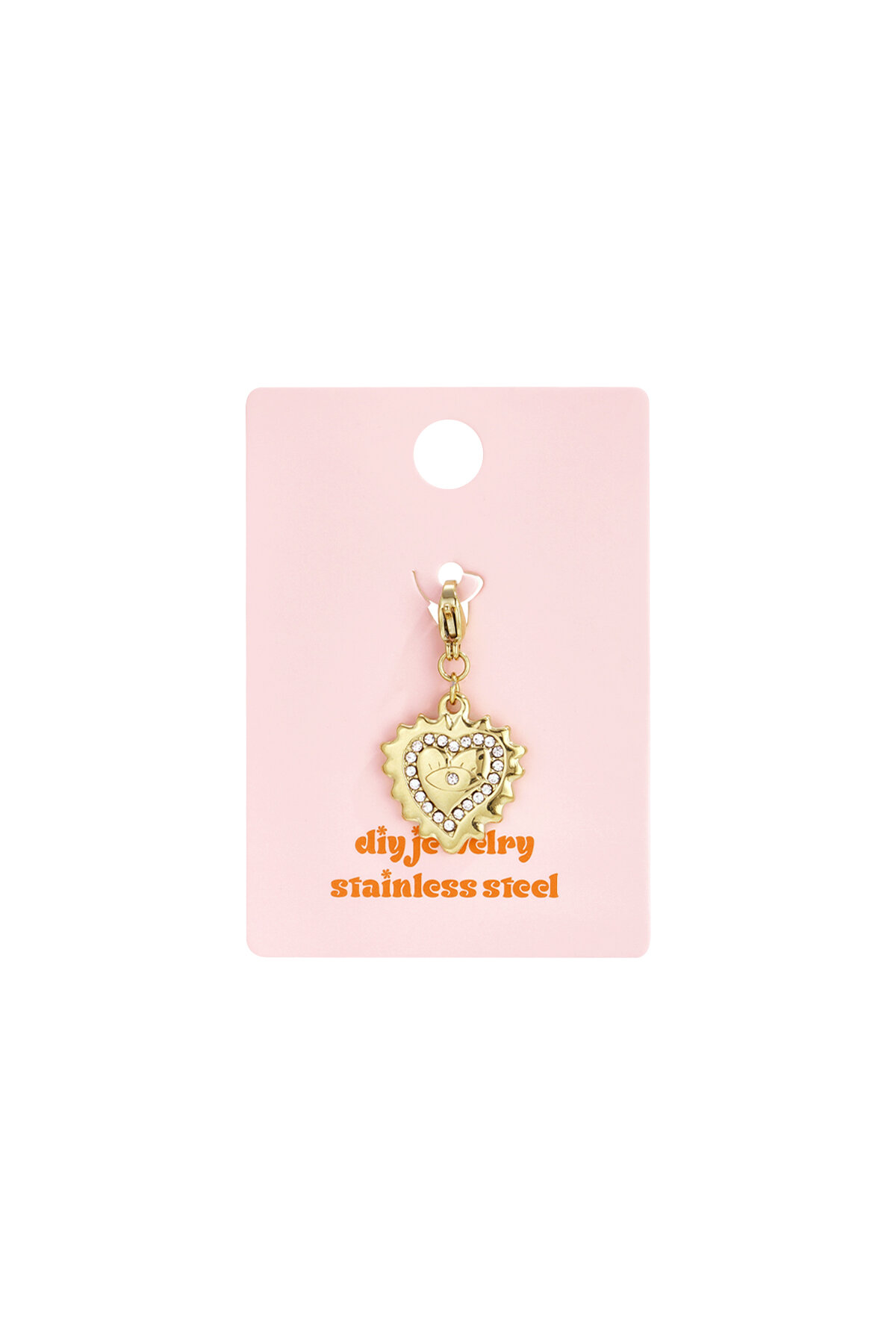 Jewelry charm heart with eye DIY h5 Picture3
