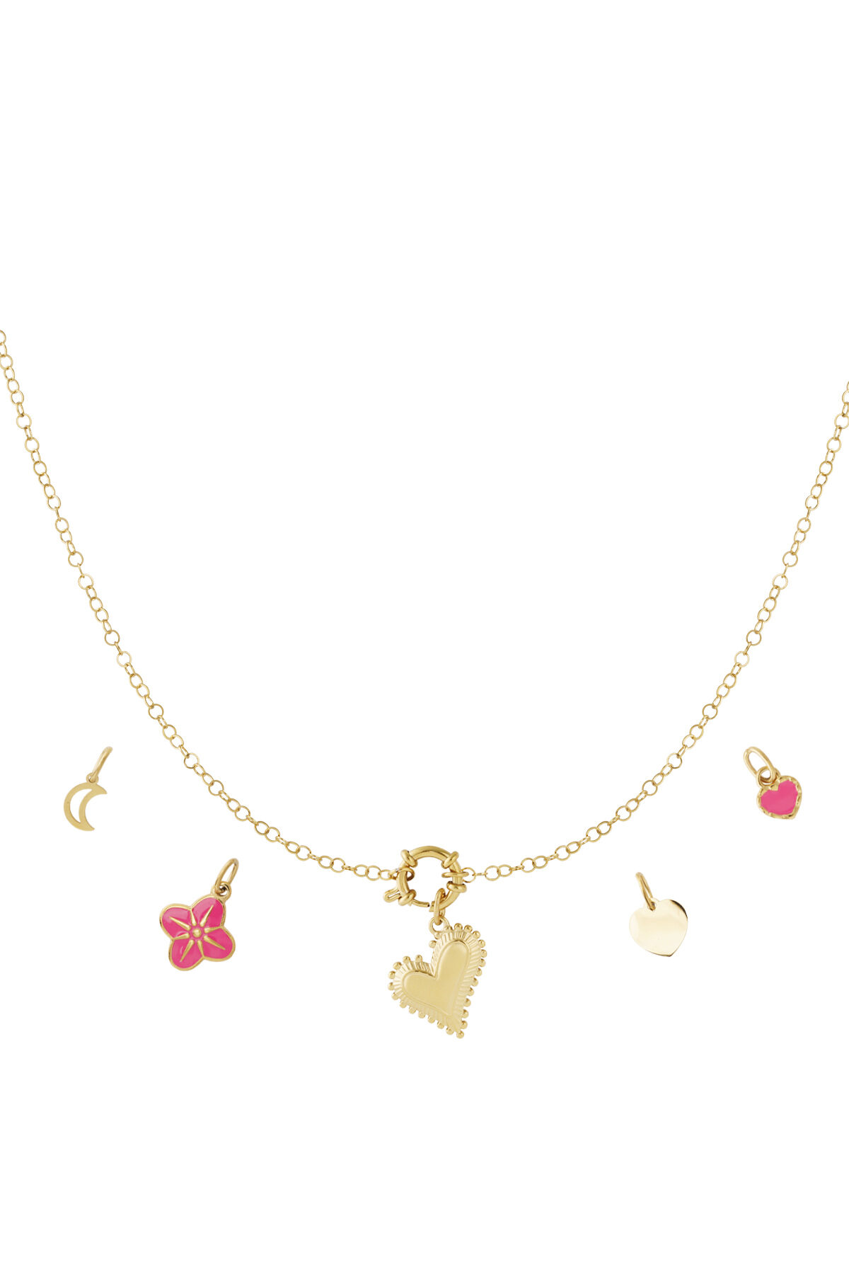 Chunky heart DIY necklace 2