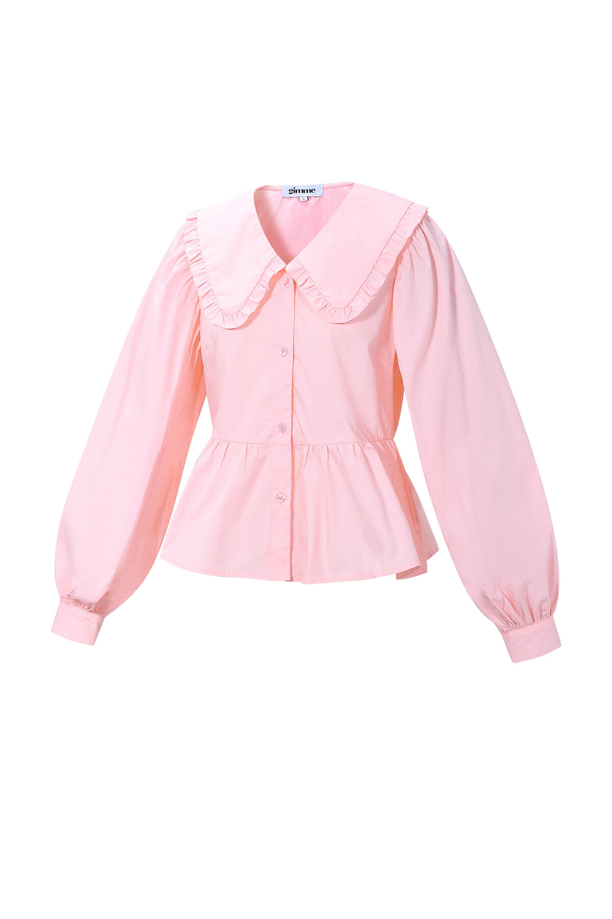 Cotton Blouses & Shirts Solid color Casual Spring/Summer Clothes h5 Picture2